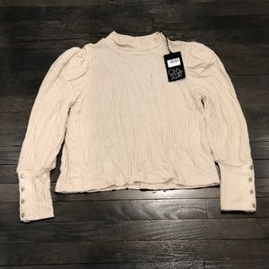 NWT Chaser tan blouse